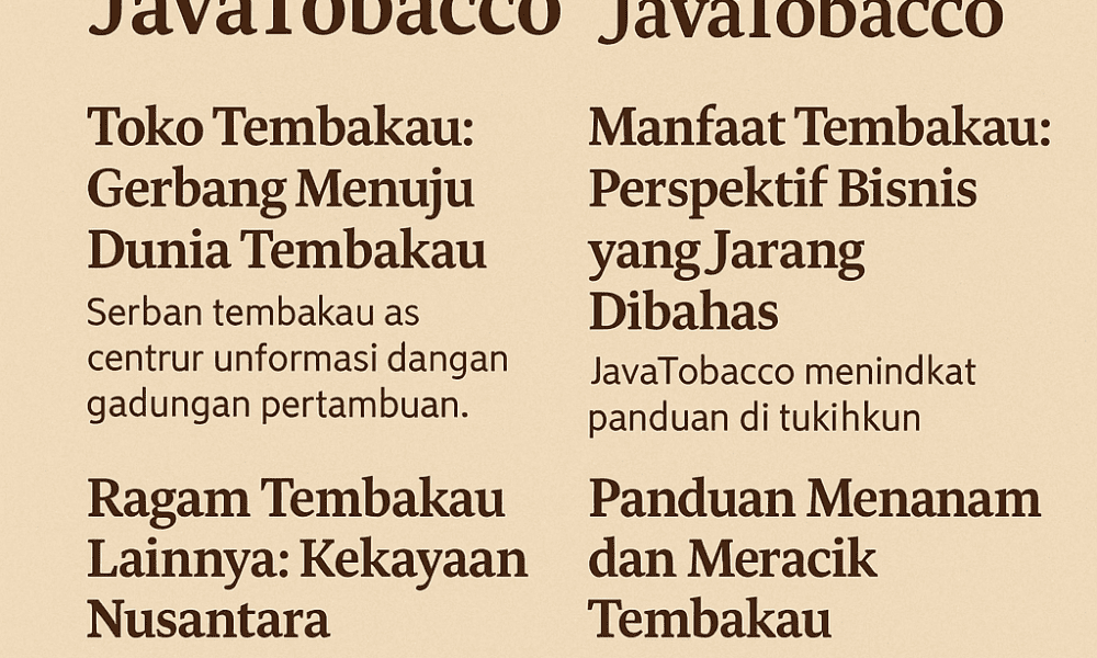 toko tembakau jember