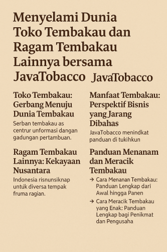 toko tembakau jember