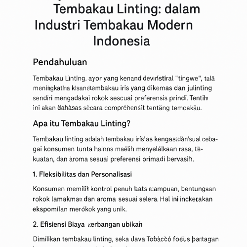 tembakau linting