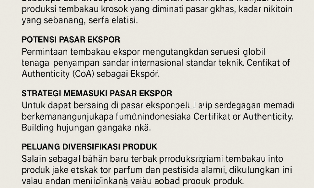 Tembakau Krosok