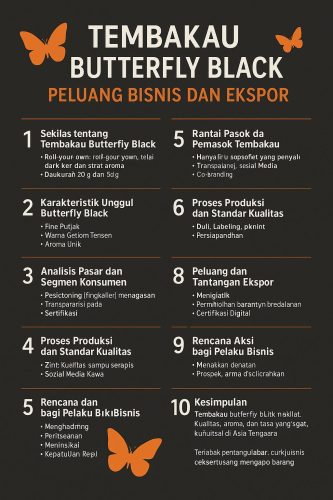 Tembakau Butterfly Black