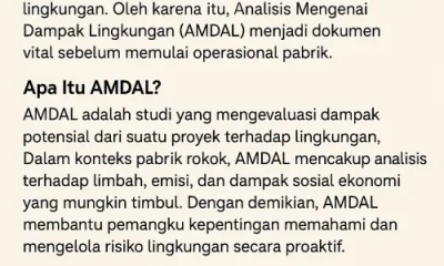 Contoh AMDAL Pabrik Rokok