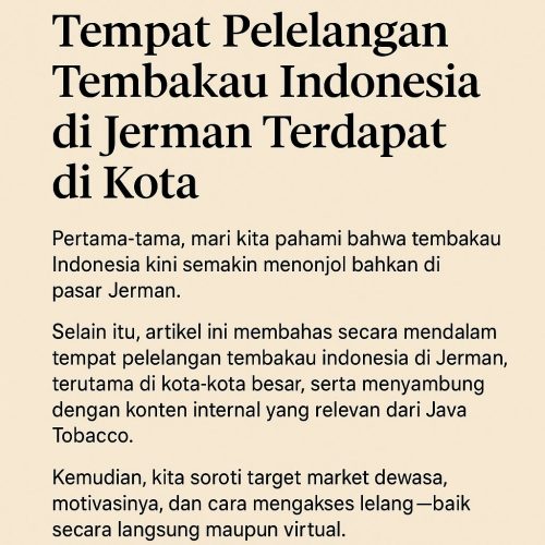 Tempat Pelelangan Tembakau Indonesia
