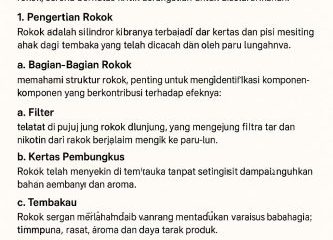 Contoh Bagian-Bagian Rokok