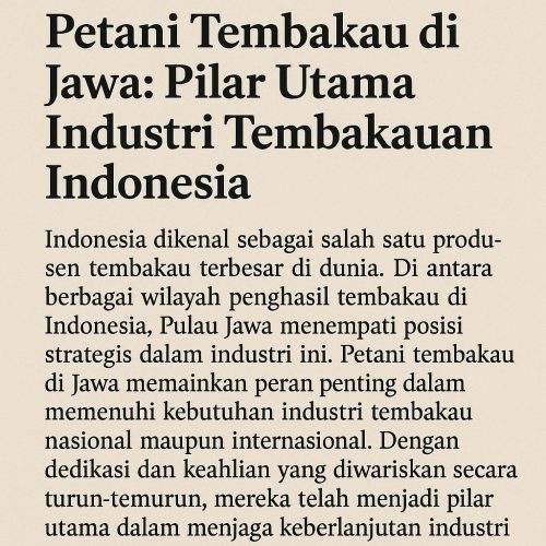 petani tembakau