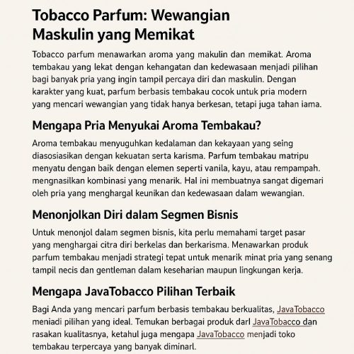 Tobacco Parfum