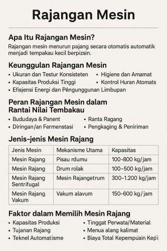 rajangan mesin