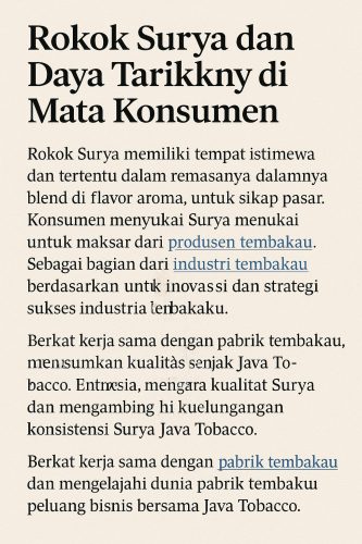 rokok surya