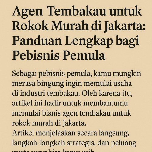 Agen Tembakau jakarta